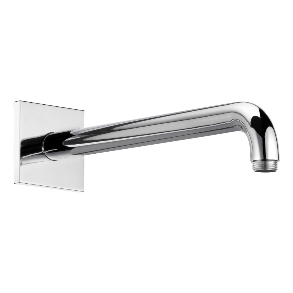 Product Cut out image of the Keuco Chrome Square Wall Shower Arm 53088 010302